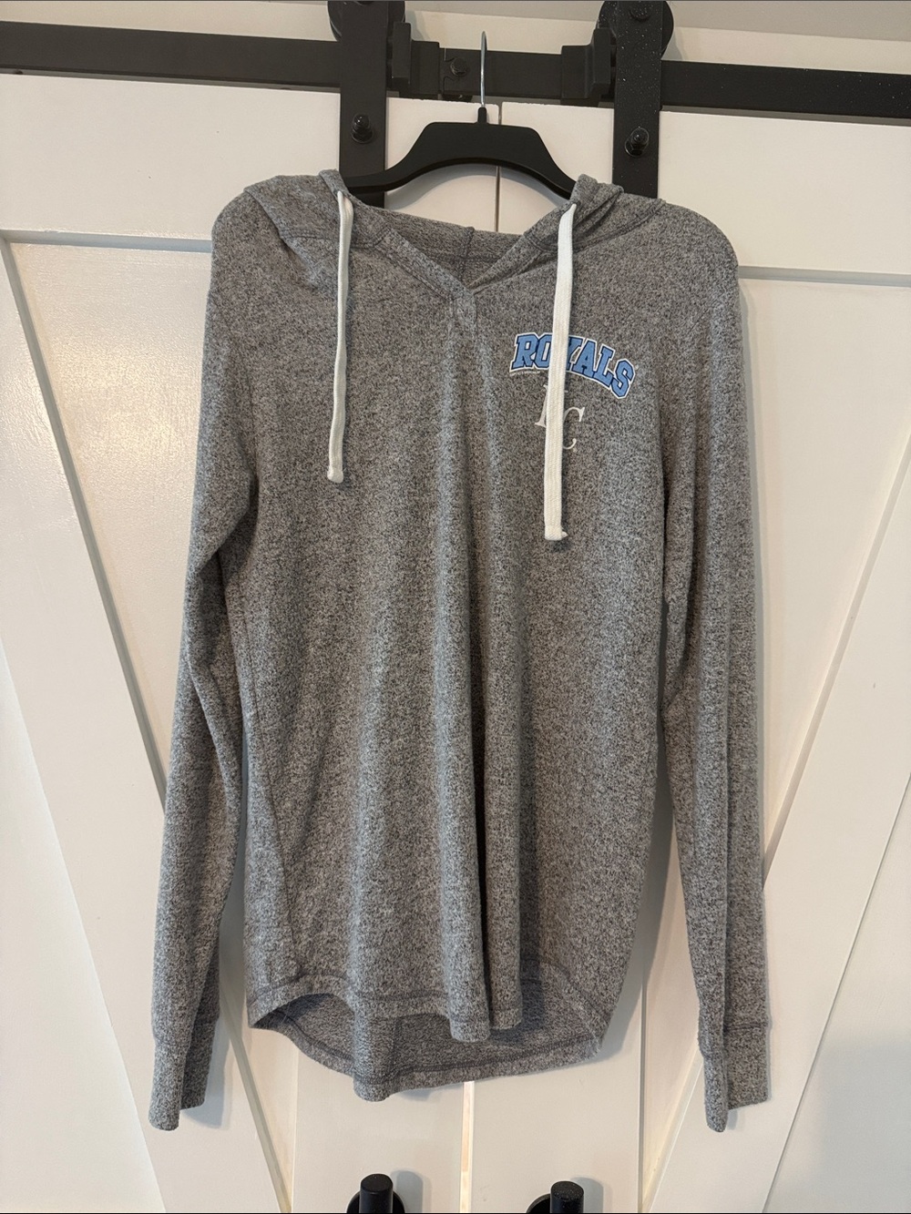 Women's Gray pullover KC Royals Hoodie Jacket